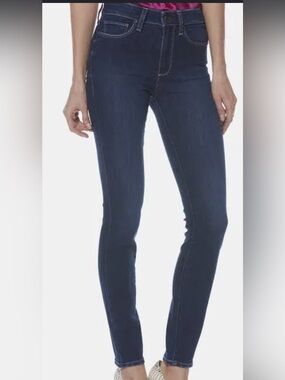 PAIGE HOXTON ULTRA SKINNY Dark Blue Denim Jeans Size 27 High Rise